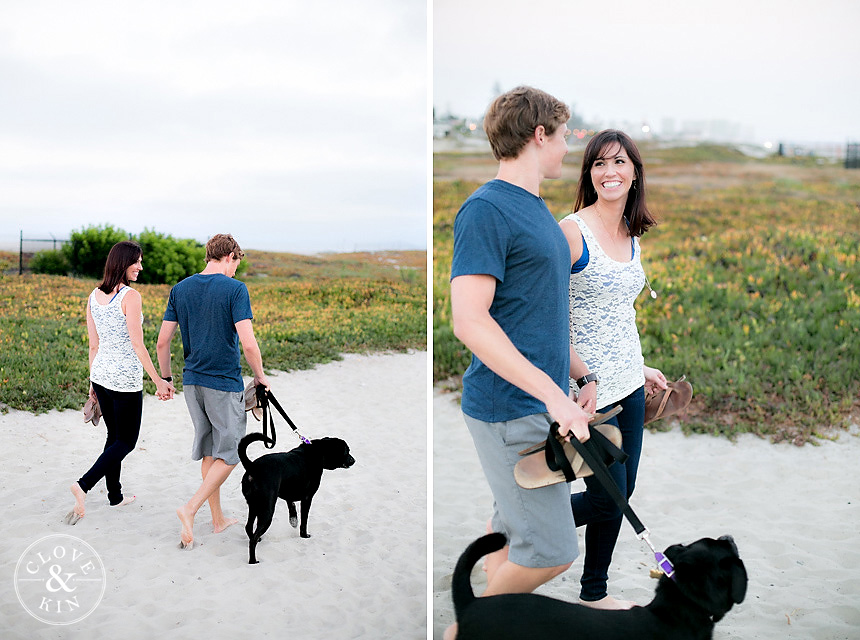 Coronado engagement, crisp, clear, clean, seaside, boat, dog, beach, pier, bay, San Diego, engagement, Coronado
