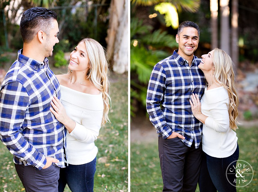 San Diego At-Home Engagement Session, Carlsbad Engagement, Encinitas Engagement, Backyard Engagement, beach engagement, family session, homey engagement, golden retriever, cozy engagement session